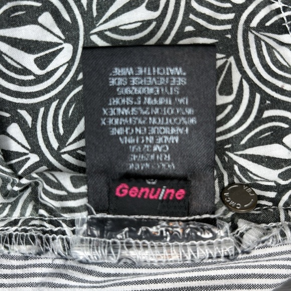 Volcom Striped Mid-Rise Stretch Shorts - Picture 7 of 8